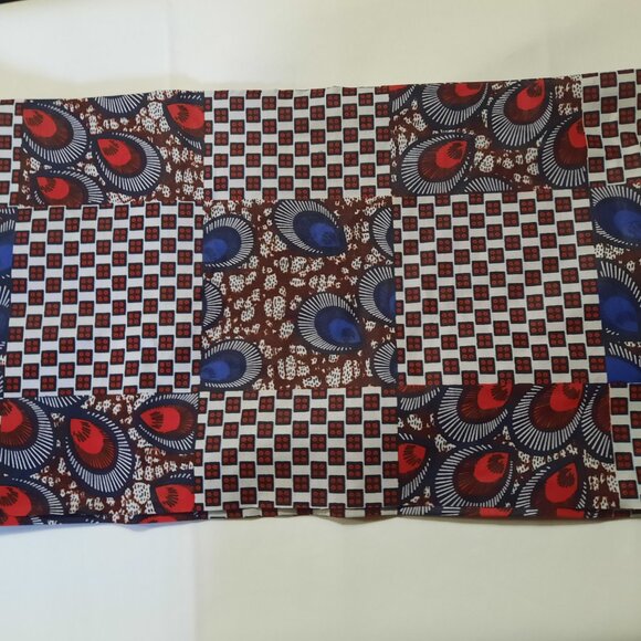 1 yard African Ankara Head-Tie fabrics - Picture 2 of 4